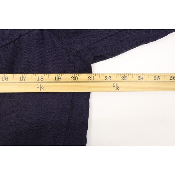 Sundance Women's Iris Solid Linen Single Button Blazer Dark Night Sz S - Picture 4 of 10